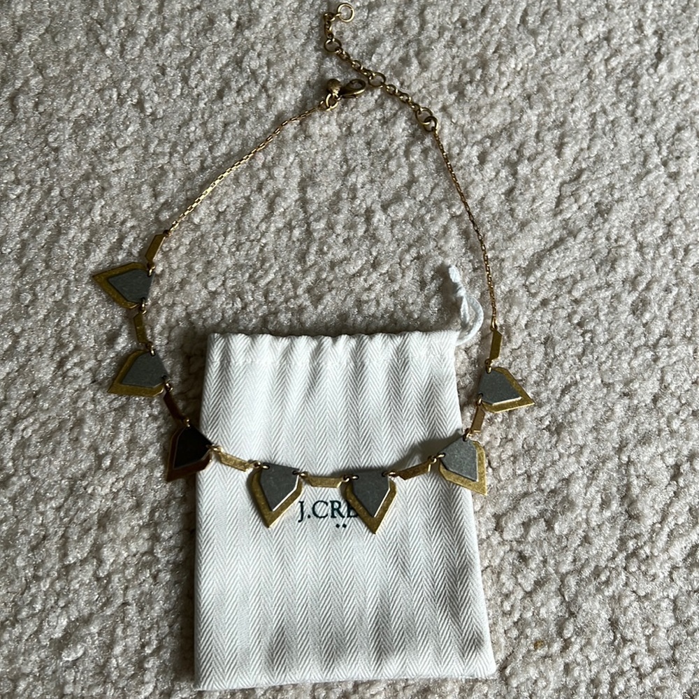J crew necklace. Gold and silver
